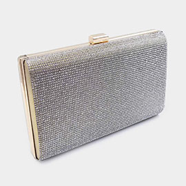 Bling Rectangle Evening Clutch / Crossbody Bag