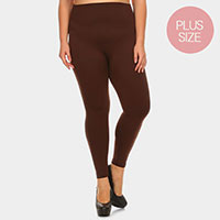 Full Length Seamless Fleece Plus Size Leggings