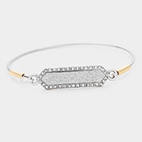 Glitter Rhinestone Hook Bracelet 
