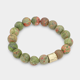 Semi Precious Stone Beaded Stretch Bracelet