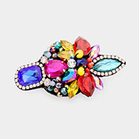 Colorful Glass Crystal Bead Barrette