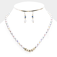 Pearl Colorful Bead Girls Necklace 