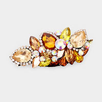 
Glass Crystal Floral Vine Barrette