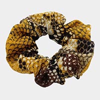Snake Print Scrunchie Hair Band