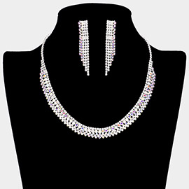 Crystal Rhinestone Collar Necklace