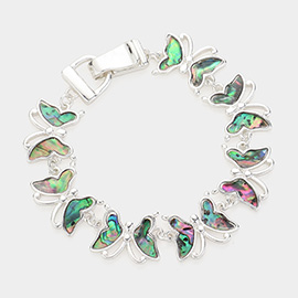 Abalone Butterfly Magnetic Bracelet