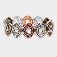 Textured Metal Stretch Bracelet 
