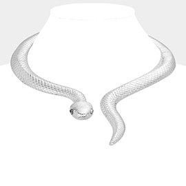 Snake Python Wrap Collar Necklace