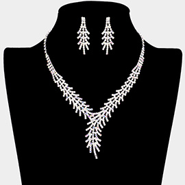 Glamorous Rhinestone Crystal Bib Necklace