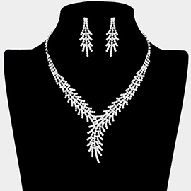 Glamorous Rhinestone Crystal Bib Necklace
