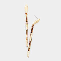 
Beaded Snake Drop Earrings 