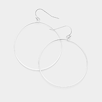 Metal Open Circle Earrings