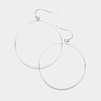 Metal Open Circle Earrings