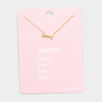 Arrow Metal Pendant Necklaces  
