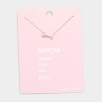 Arrow Metal Pendant Necklaces  