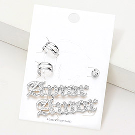 5PCS - Amor Rhinestone Ear Cuff Earrings