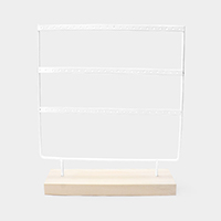 3 Row Earrings Display Stand Rack 