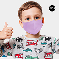 Solid Reusable Kids Fashion Mask