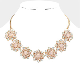 Stone Floral Necklace