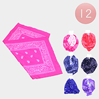 12PCS - Paisley Neck Gaiter Masks / Head Wears / Tube Scarves