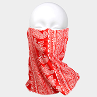 Paisley Print Seamless Face Tube Mask / Scarf