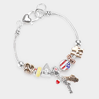 New York Charm Multi Bead Bracelet