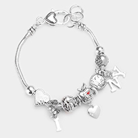 New York Charm Multi Bead Bracelet