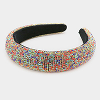 Shiny Stone Pave Elegant Padded Headband