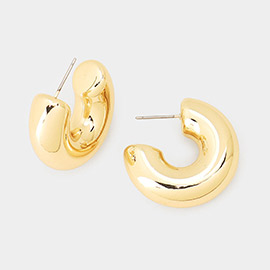 Thick Hoop Earrings