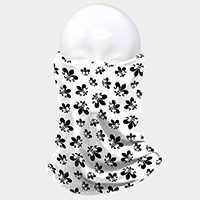 Fleur de Lis Print Seamless Face Tube Mask