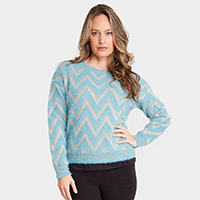 Chevron Zigzag Pattern Sweater