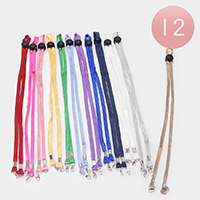 12PCS - Solid Lanyard Mask Chains