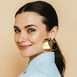 Bold Metal Hoop Earrings