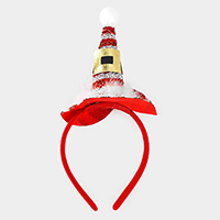 Christmas Santa Hat Pom Pom Headband