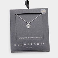 Secret Box _ Sterling Silver Dipped Tree of Life Metal Heart Pendant Necklace