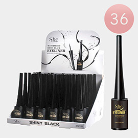 36PCS -Waterproof Shiny Black Eyeliners