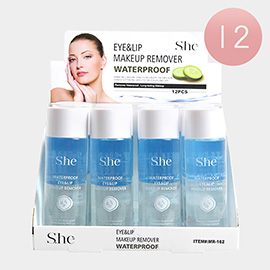 12PCS - Eye and Lip Waterproof Makeup Removers