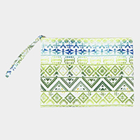 Colorful Tribal Pouch Clutch Bag