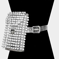 Pearl Transparent Fanny Pack / Belt / Crossbody Bag