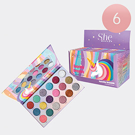 6PCS - Sparkle Dreams Pressed Glitter 18 Colors Palettes