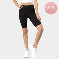 Basic Solid Biker Shorts