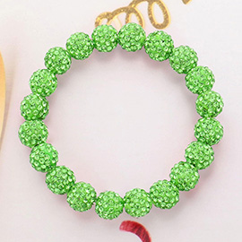 Shamballa Ball Stretch Bracelet