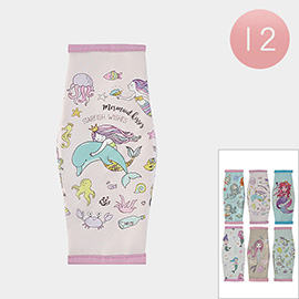 12PCS - Mermaid Printed Pencil Cases