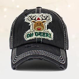 Oh Deer! Rudolph Vintage Baseball Cap