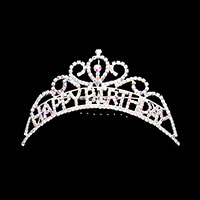 HAPPY BIRTHDAY Rhinestone Party Tiara