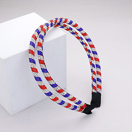 Bling American USA Flag Headband