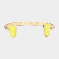 Hexagonal Celluloid Acetate Cuff Bracelet