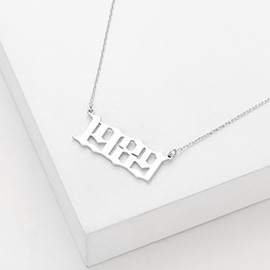 1989 White Gold Dipped Birth Year Pendant Necklace