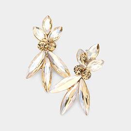 Marquise Stone Accented Evening Earrings