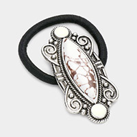 Marquise Natural Stone Stretch Hair Band